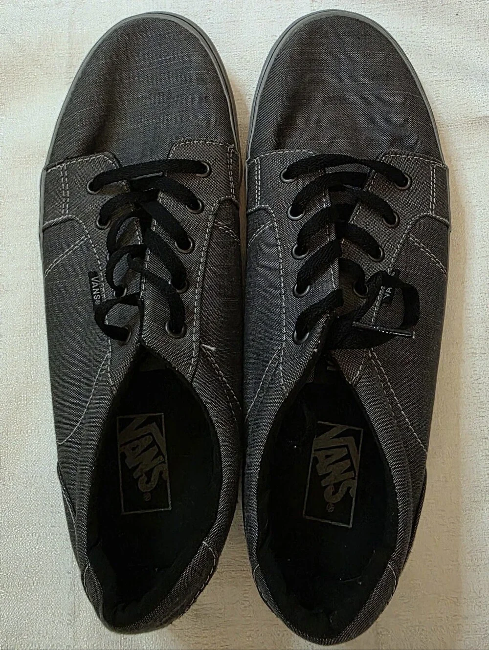 Vans Bishop Gray Low Top Skater Shoes Size 12